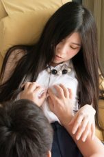 Korean cute girl Futaba Yuna in school clothes